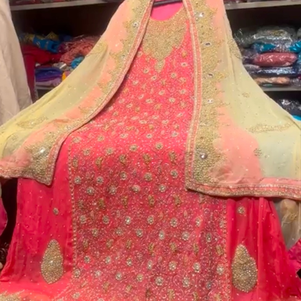 Long bridal dress
